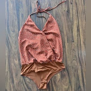 Polka dot bodysuit